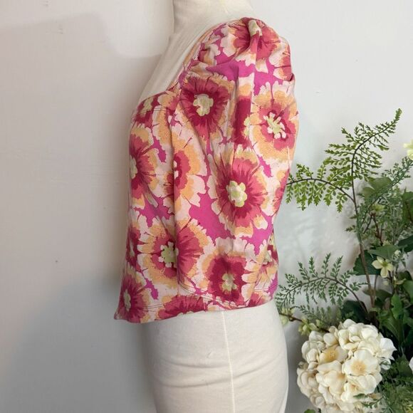 FREE PEOPLE shirt | give me more top | pink | large - Picture 5 of 12